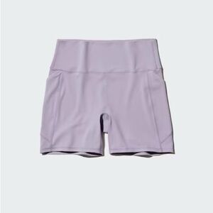 BNWT Uniqlo Light Purple Extra Stretch AIRism Biker Shorts - XXS